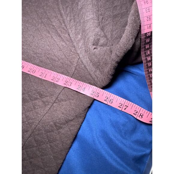 Eddie‎ Bauer brown quilted henley sweater mens large classic fit preppy outdoor - Picture 6 of 8